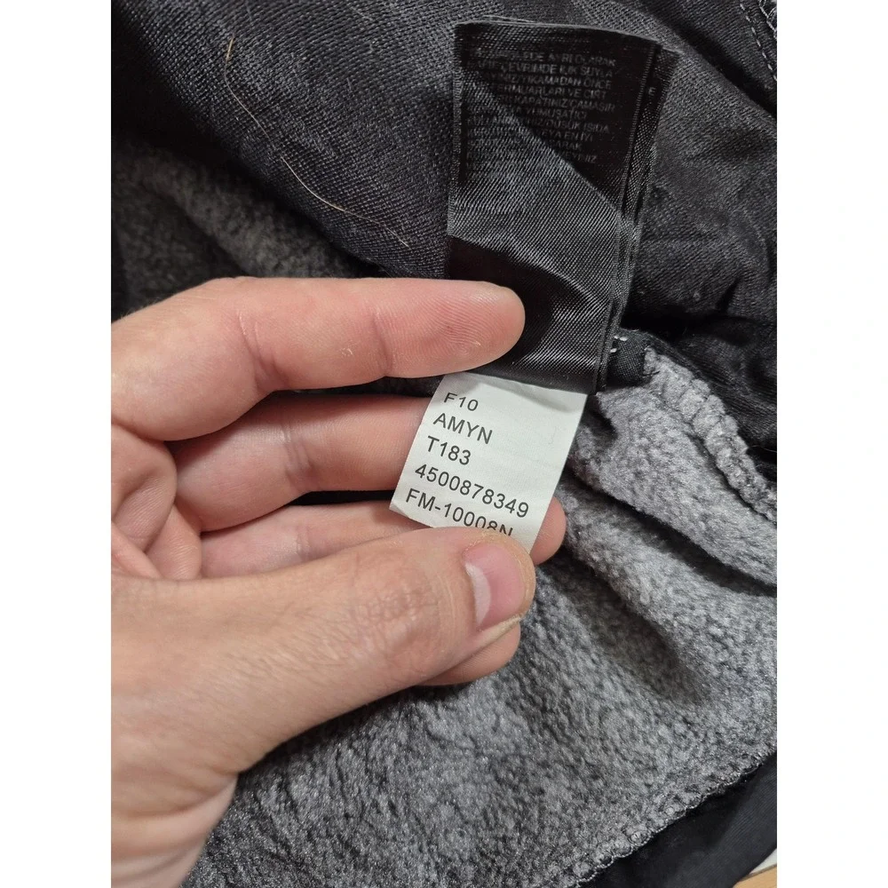 The North Face Denali Jacket Mens Small Gray Black Fleece Full Zip Polartec